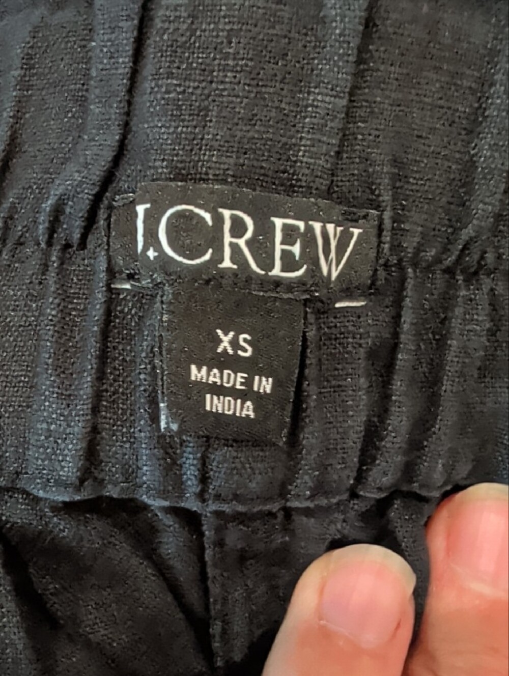 J. Crew Black High-Waist Elastic Linen Trpoez Shorts - XS - Picture 3 of 3